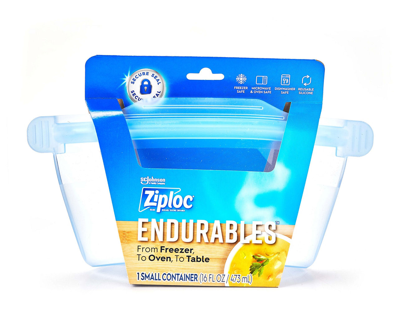 Ziploc Endurables Medium Pouch, 2 cups, 16 fl oz, Reusable Silicone, From  Freezer, to Oven, to Table