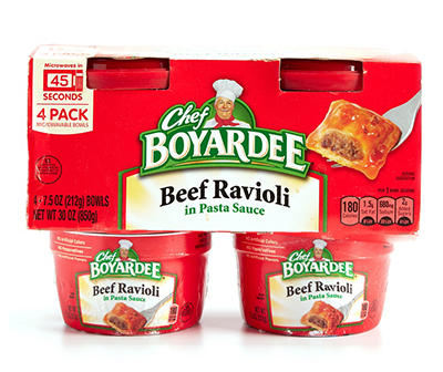 Beef Ravioli Microwave Meal, 4-Count