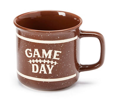 "Game Day" Brown Football Stoneware Camper Mug, 18 oz.