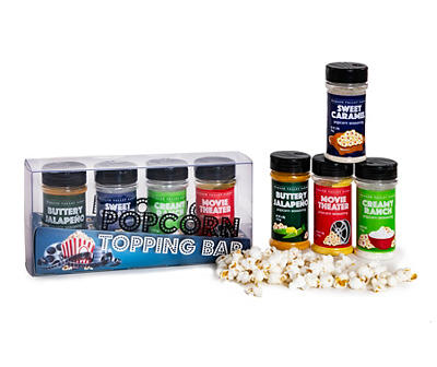Classic 4-Piece Popcorn Topping Bar Set