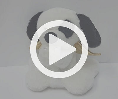 9" Praying Angel Dog Animated Plush Decor