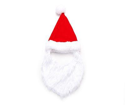 Pet XL Red Santa Hat & Beard