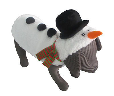 Pet Medium Snowman Costume