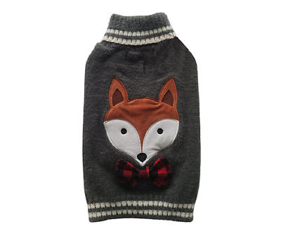 Pet Medium Fuzzy Fox Sweater
