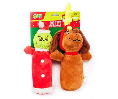 Grinch & Max Plush Squeaker Dog Toys