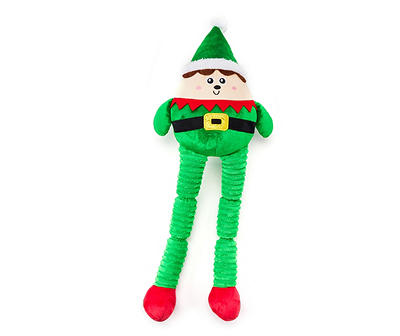 Long Leg Elf Plush Dog Toy