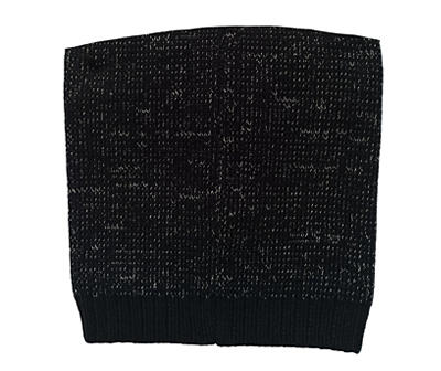 Pet Small Heather Black Knit Tube Scarf
