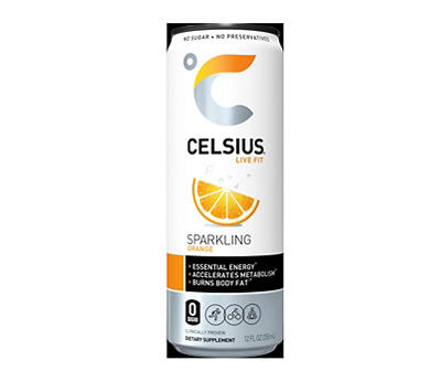Celsius Live Fit Sparkling Orange 12 fl oz