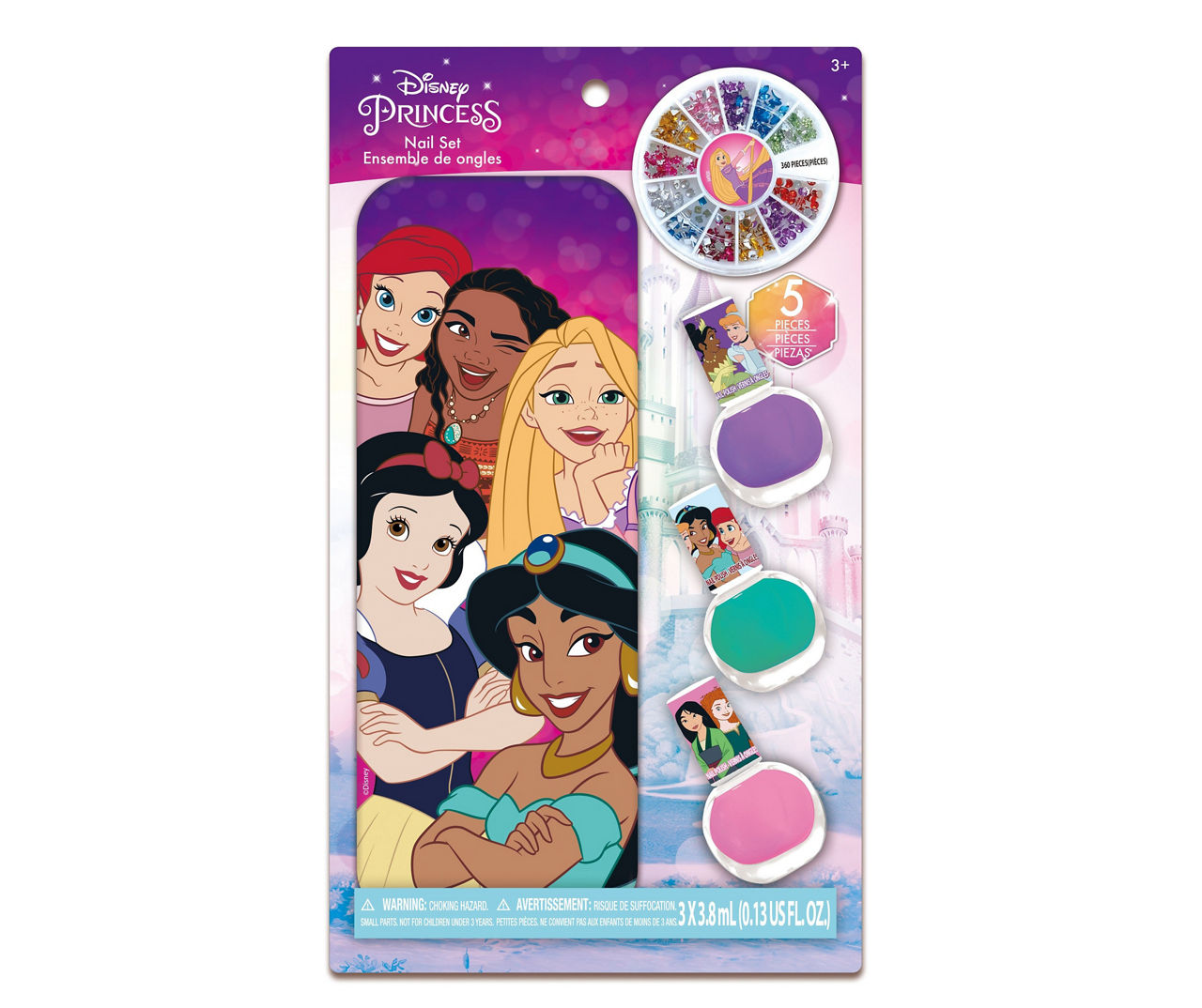 Princesses 5-Piece Tin Nail Set
