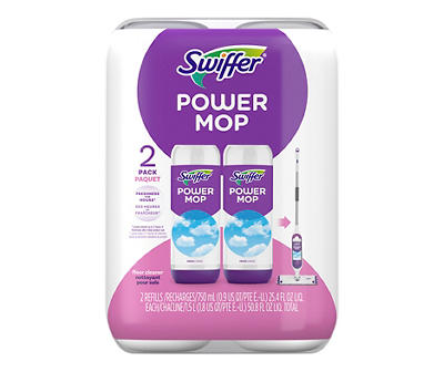 Fresh Scent PowerMop Floor Cleaning Solution, 2-Pack