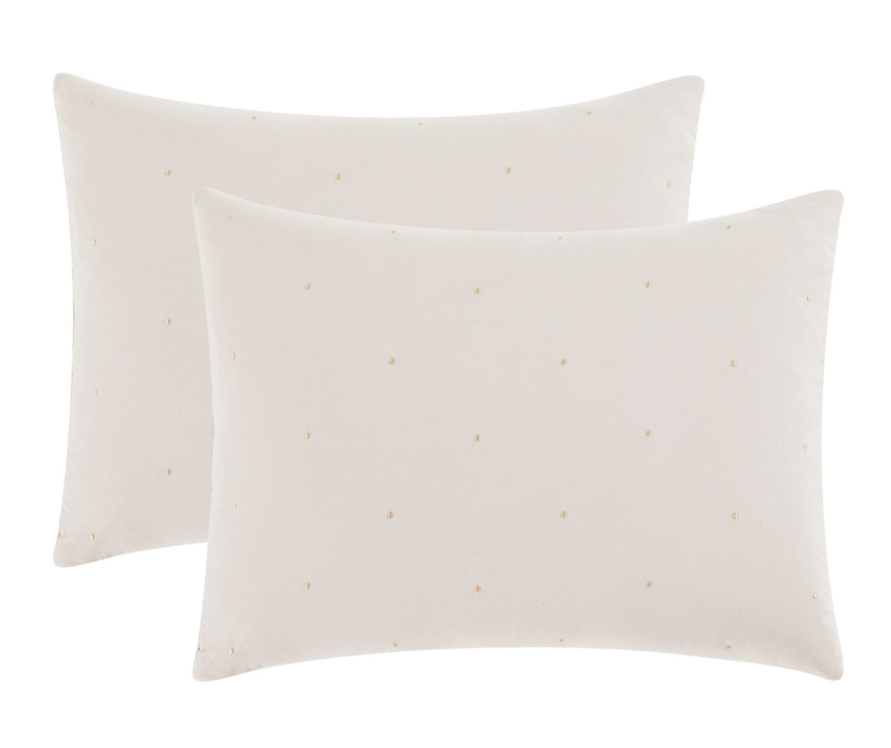 Bone White Stitch-Tufted King 4-Piece Comforter Set