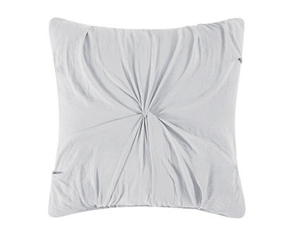 Light Gray Stitch-Tufted King 4-Piece Comforter Set