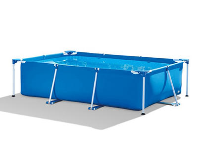 8.5' x 25" Blue Metal Frame Above Ground Pool