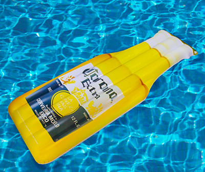 86" Corona Beer Bottle Inflatable Lounge Pool Float