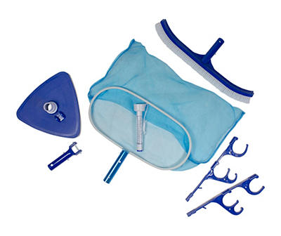 Blue 6-Piece Pool Maintenance & Cleaning Kit