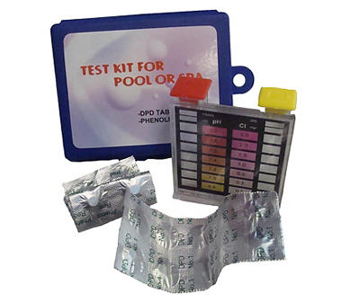 2-Way Pool Test Tablet Kit with Blue Case