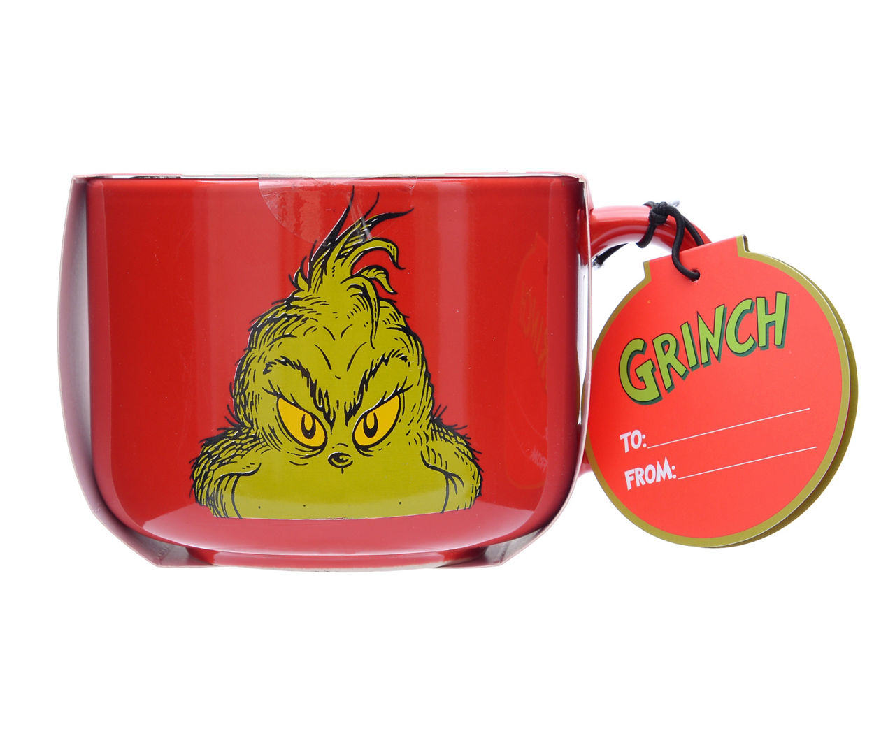 Large Grinch Mug with Red Handle | 32 oz