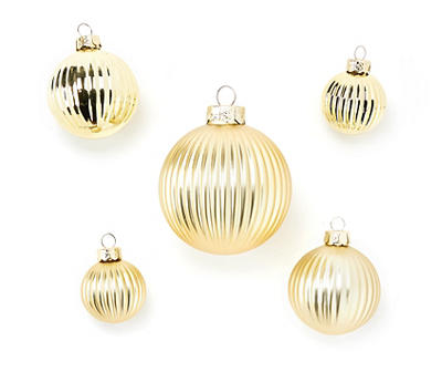 Gold Ball 26-Piece Glass Ornament Set