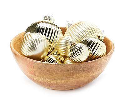 Gold Ball 26-Piece Glass Ornament Set