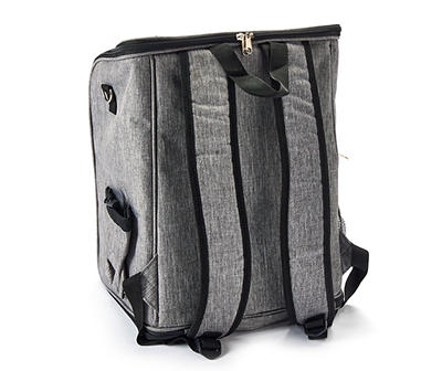 Gray & Black Backpack Pet Carrier