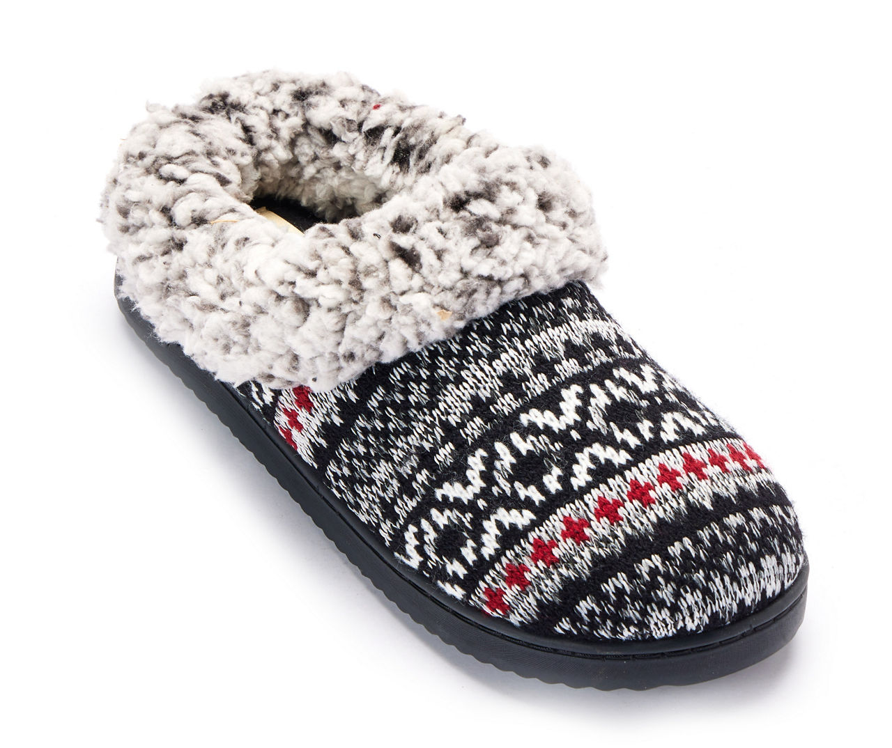 Fair isle best sale women's clog slippers