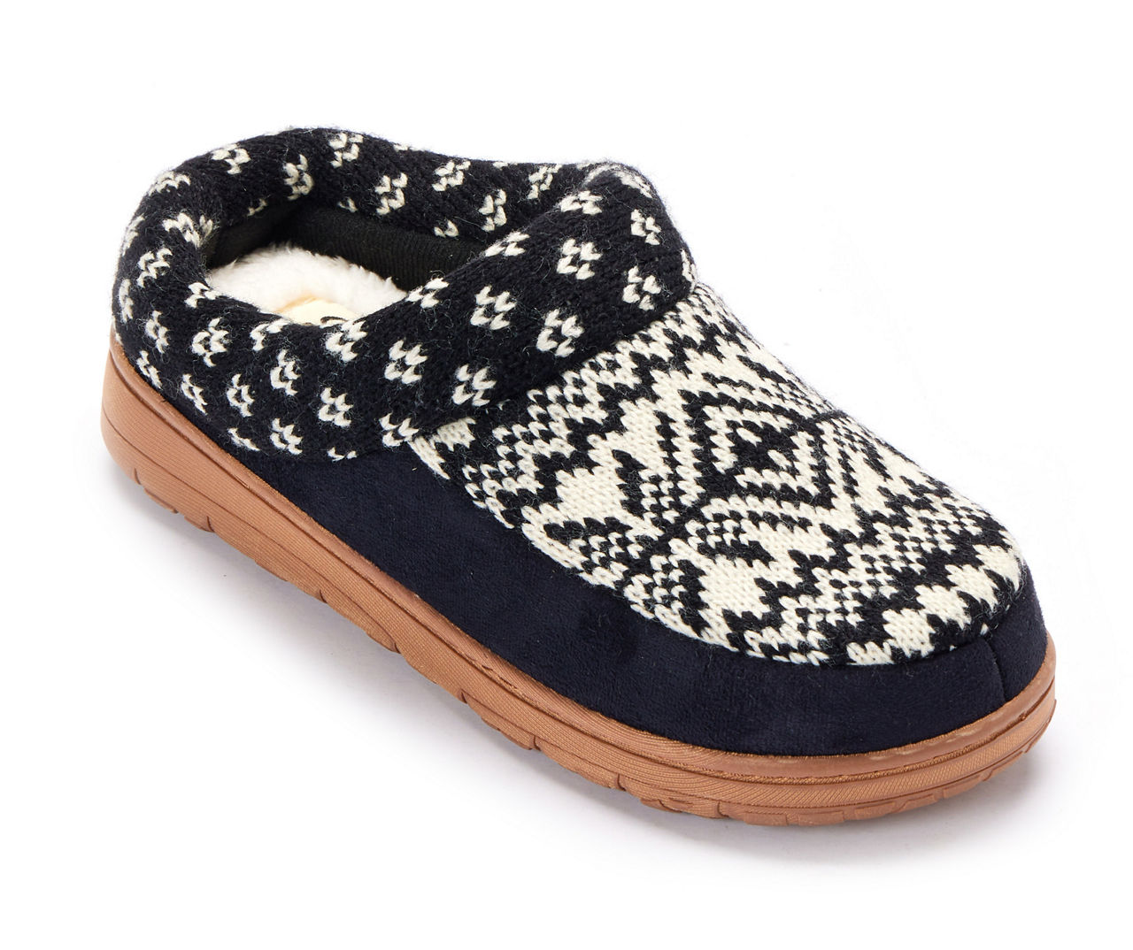 DF by Dearfoams DF by Dearfoams Women s Fair Isle Clog Slippers