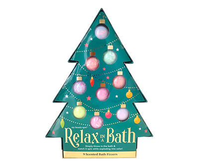 Relax in a Bath Holiday Bath Bomb Tree Advent Calendar