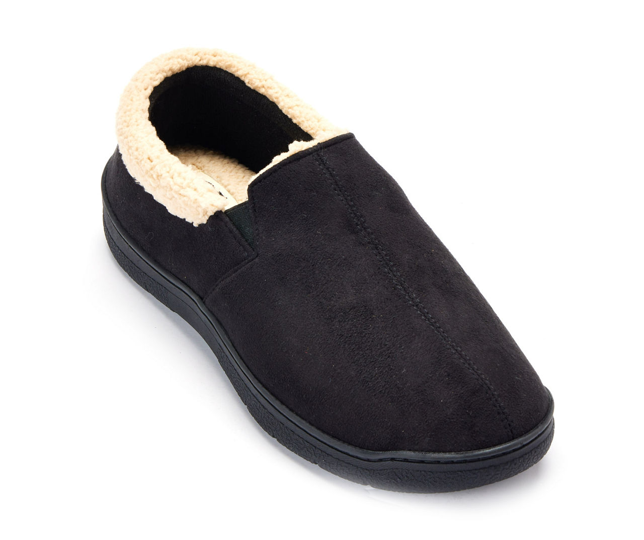 Black suede best sale moccasin slippers