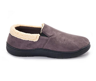 Men's X-Large Pavement Faux Suede Moccasin Slippers