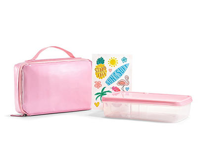 Pink Tropical Bento Lunch Kit