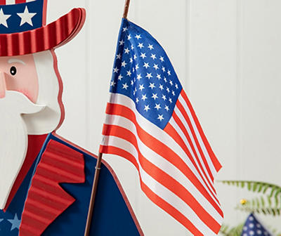 40" Standing Patriotic Uncle Sam Porch Decor