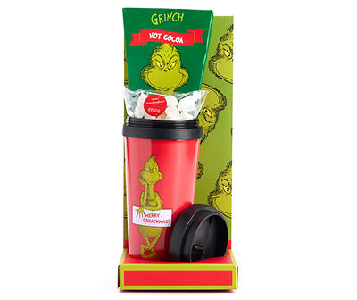 Grinch Stainless Steel Travel Mug & Hot Cocoa Gift Set