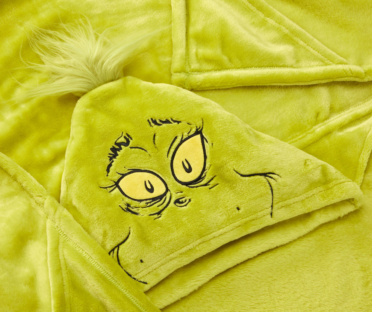 Dr. Seuss The Grinch Green Grinch Hooded Blanket Big Lots