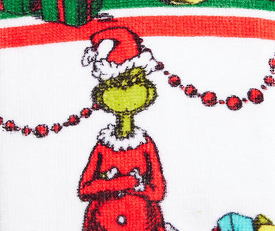 The Grinch White Holiday Hand Towels, 2-Pack