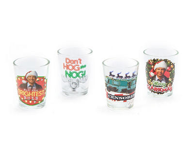 National Lampoon's Christmas Vacation Shot Glasses, 4-Pack