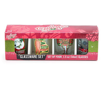 A Christmas Story Shot Glasses, 4-Pack