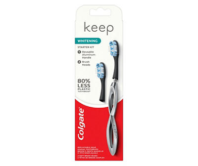 Silver Keep Whitening Toothbrush Starter Kit