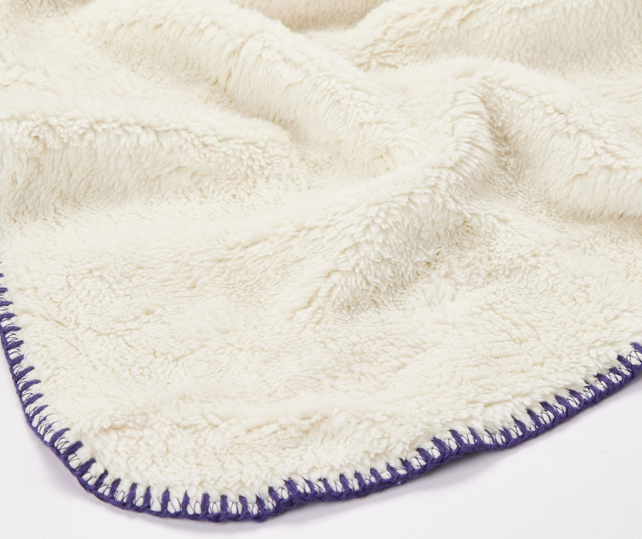 "Let It Snow" Blue Typography Plush Throw, (50" x 60")