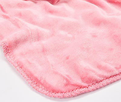 "Santa's Favorite" Pink Plush Throw, (50" x 60")