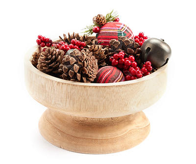 Bell, Berry, Ornament & Pinecone Bowl Filler