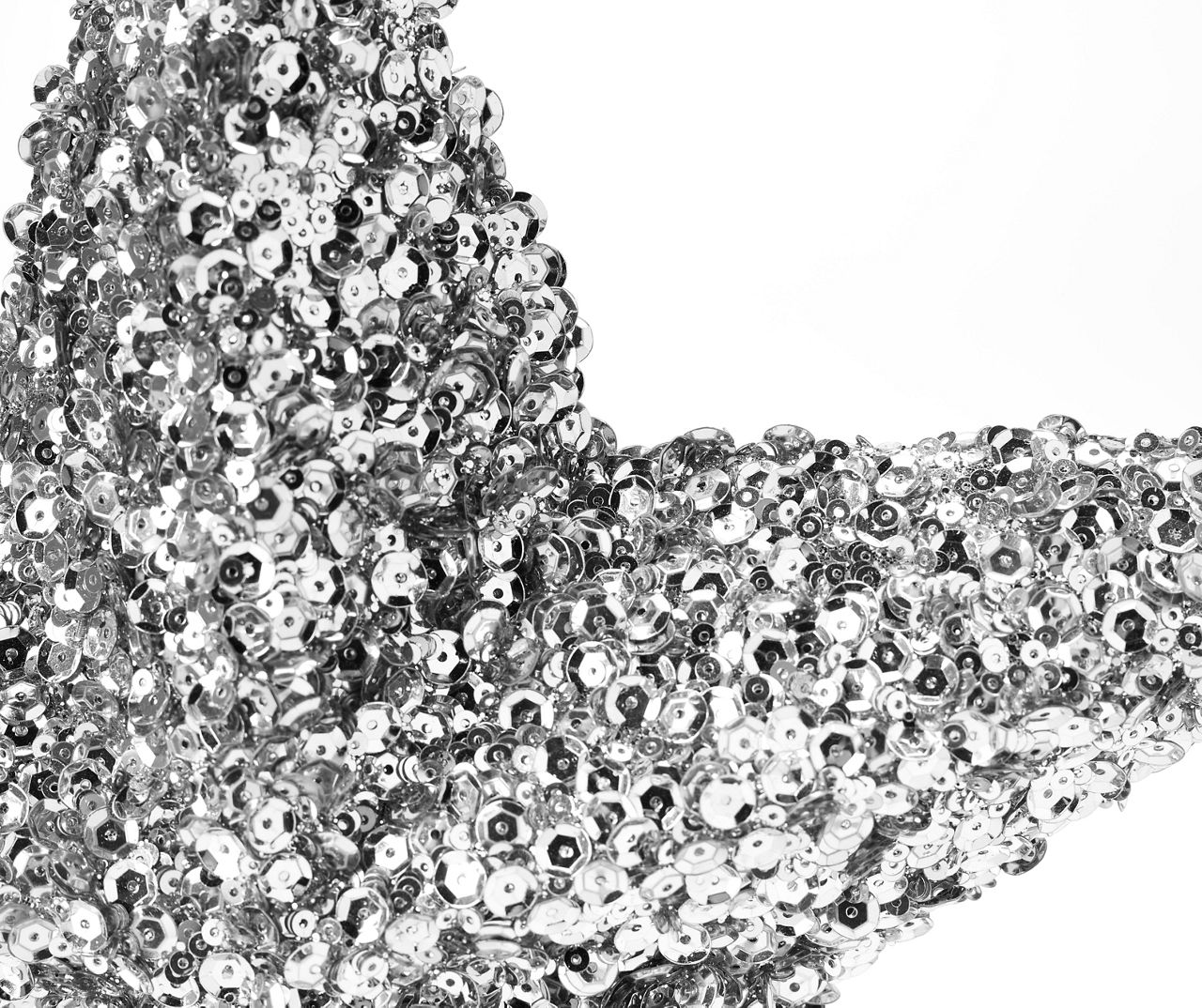 Silver Sequin Star Tree Topper