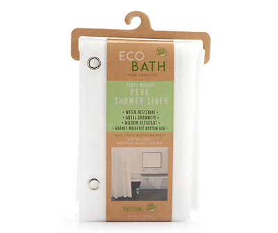 Eco Bath Frosted Heavy-Weight Plastic Shower Liner