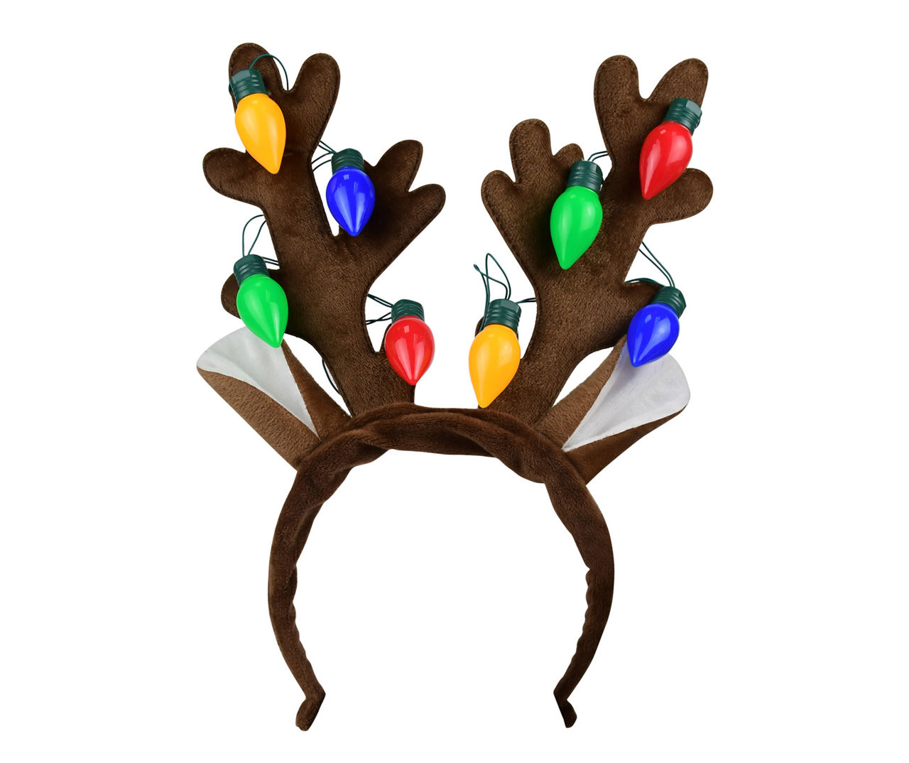 Christmas hood with antlers cyan