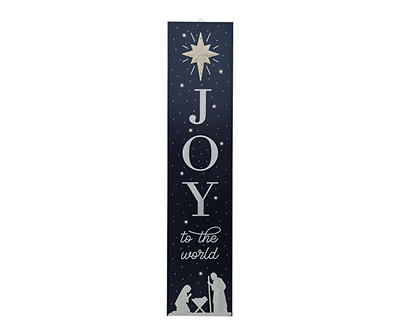 "Joy To The World" Nativity LED Leaner Decor