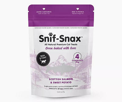 Snif-Snax Scottish Salmon & Sweet Potato Cat Treats, 3 Oz.