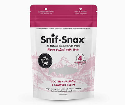 Snif-Snax Salmon & Seaweed Cat Treats, 3 Oz.