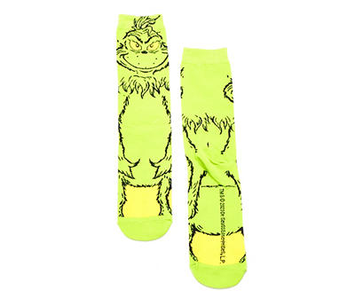 The Grinch Green Character Crew Socks