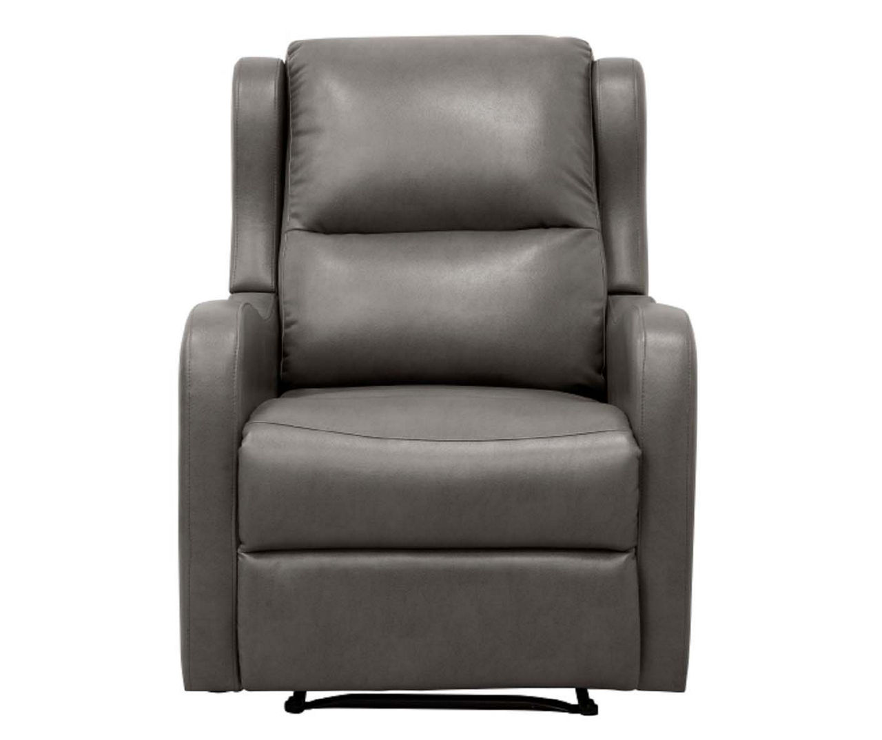 Faux Leather Recliner Chair White MIGHT 