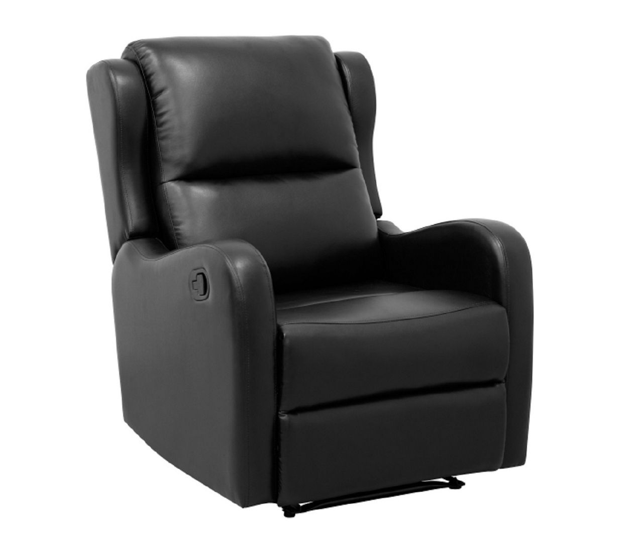 Homelegance Durant Black Faux Leather Recliner Big Lots