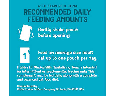 Lil' Shakes Tantalizing Tuna Cat Food Topper, 1.55 Oz.